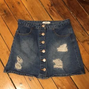 Denim Mini Skirt